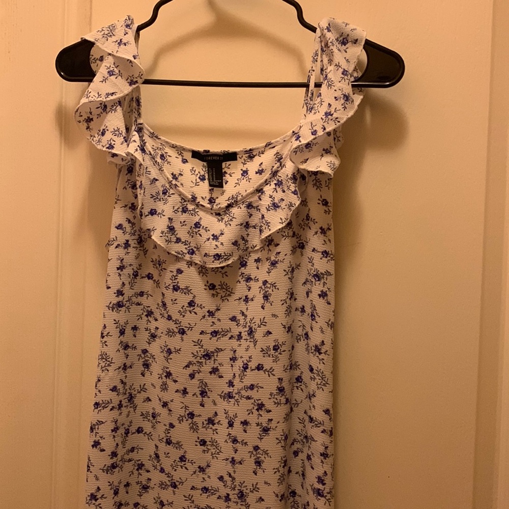 Full length flower printed dress
